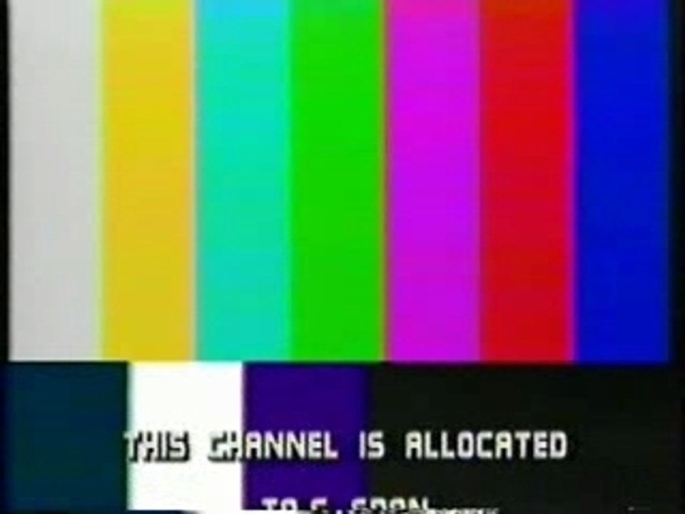 C-Span Schedule - over Color Bars - 1982