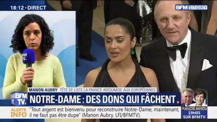 Manon Aubry: "Si ces entreprises veulent contribuer au patrimoine national, qu'ils le fassent en payant leurs impôts"