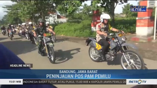Pangdam III Siliwangi & Kapolda Jabar Berpatroli Pantau Pengamanan Pemilu 2019