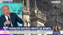 Notre-Dame: François Bayrou espère une reconstruction 
