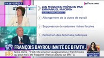 Retraites: François Bayrou défend les avantages d'un système 