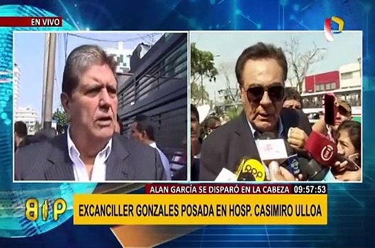 Alan García: simpatizantes apristas expresan su apoyo fuera de hospital