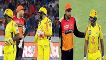 IPL 2019 CSK vs SRH: Ambati Rayadu and Jonny Bairstow fight after the end of CSK innings| वनइंडिया