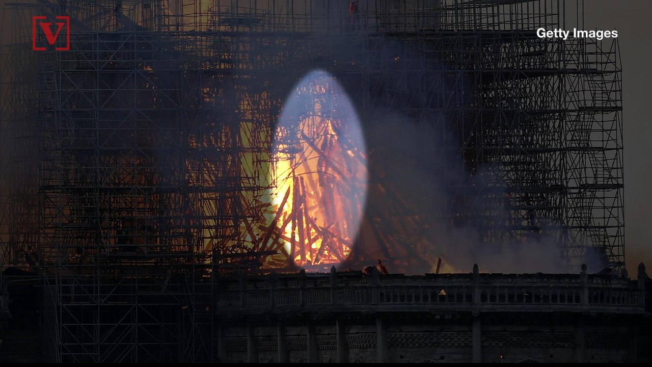 Social Media Spots Jesus-Like Figure, Angel Among Notre Dame Cathedral Flames