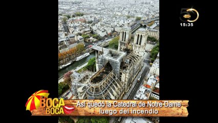 Así quedó la Catedral de Notre Dame luego del incendio