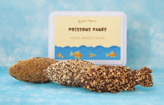 Les poissons au chocolat panés