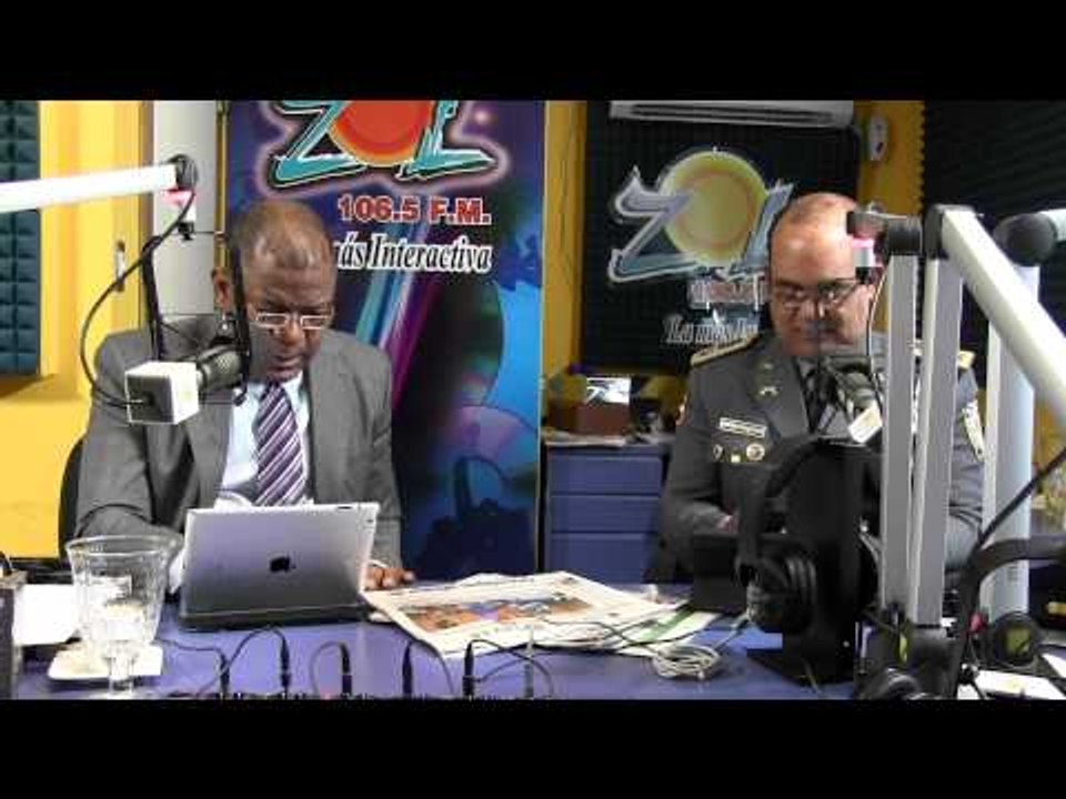 Coronel Mateo Moquete vocero policial comenta muerte hermanos lopez y robo droga DICAN Zolfm.com