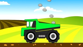 Monster Truck | Construction Machine | Construction and Use | Green Truck