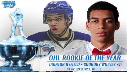 Byfield ROY OHL Awards