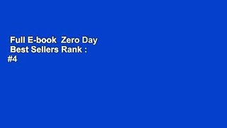 Full E-book  Zero Day  Best Sellers Rank : #4