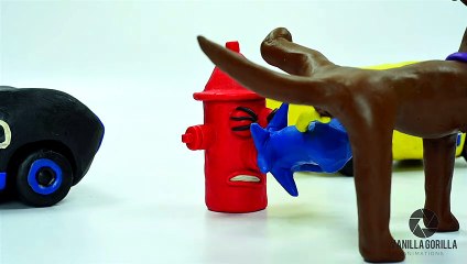 Jackson Storm makes a dog pee pee on Cruz Ramirez (Stopmotion)