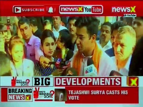 Lok Sabha Election 2019, Phase 2: BJP's Youngest Candidate Tejasvi Surya Casts Vote; Bengaluru South