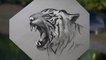 Royal Bengal Tiger of Sundarban _ How to draw a Tiger sketch step by step