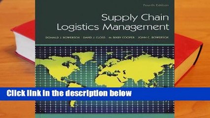 Review  Supply Chain Logistics Management - Donald Closs Bowersox