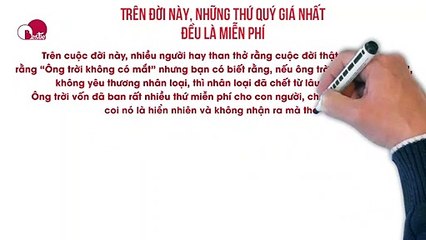 Trên đời này, những thứ quý giá nhất đều là miễn phí