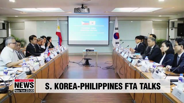 S. Korea, Phillipines agree to pursue bilateral FTA negotiations