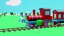 Camión de la Ciudad: tren, excavadora, grúa y tobogán gigante juego de Construcción de coches y camiones de dibujos animados para los niños