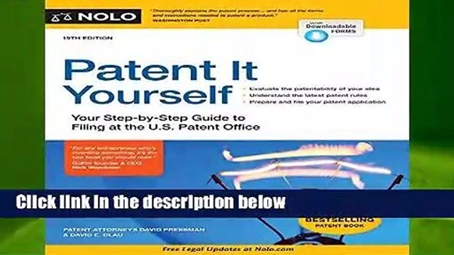 Full version Patent It Yourself: Your Step-By-Step Guide to Filing at the U.S. Patent Office