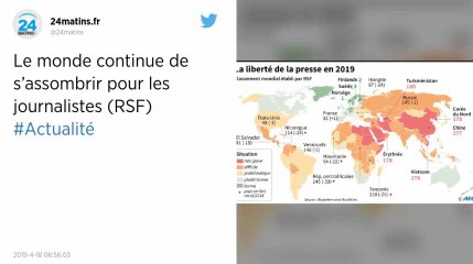 D’après RSF, le monde est de plus en plus dangereux pour les journalistes