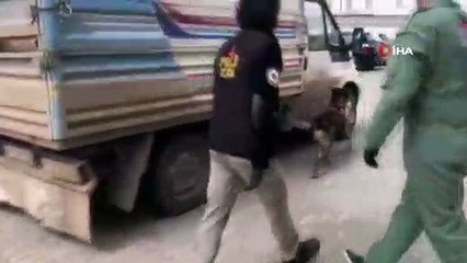 Rexo’nun katıldığı aramada, 155 kilo 730 gram eroin ele geçirildi