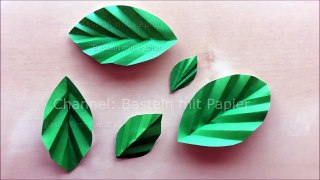 Basteln mit Papier: Blätter