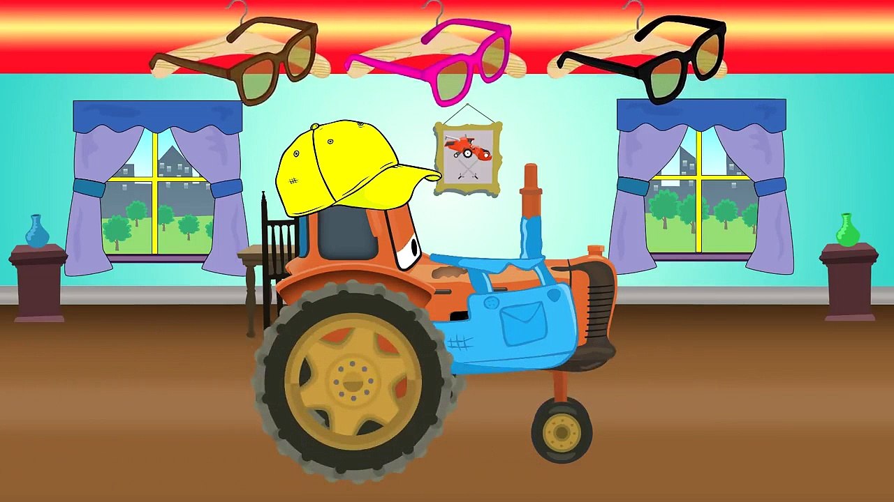 تعلم الألوان - ماكوين الفيديو للأطفال | Nowe ubrania - تراكتور bajka