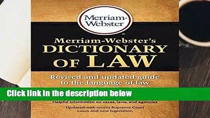 Full E-book  Merriam-Webster s Dictionary of Law Complete