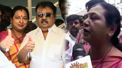 Premalatha vijayakanth Pressmeet: அதிமுக தலைமையிலான எங்கள் கூட்டணி தான் ஜெயிக்கும்-பிரேமலதா- வீடியோ