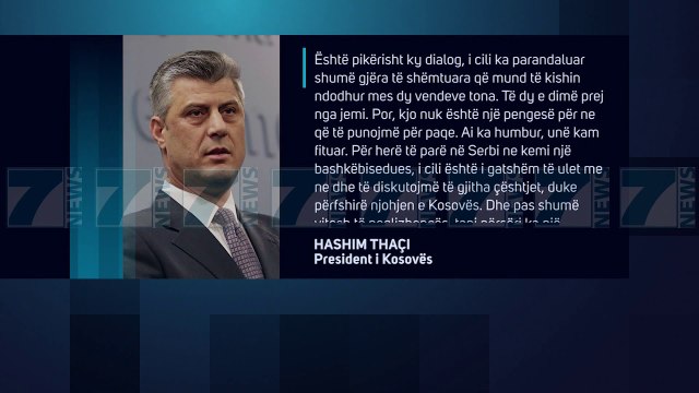 PRESIDENTI THAÇI KUNDER NDRYSHIMIT TE KUFIJVE - News, Lajme - Kanali 7