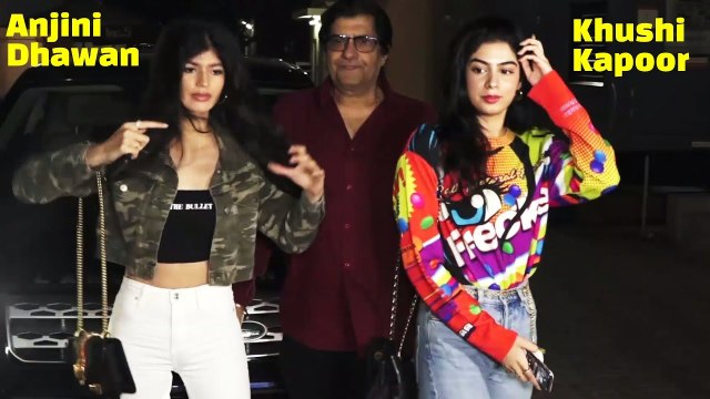 Khushi Kapoor IGNORES Varun Dhawan's Niece Anjini Dhawan At PVR Juhu