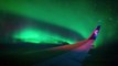 Observer les aurores australes depuis un avion : magnifique
