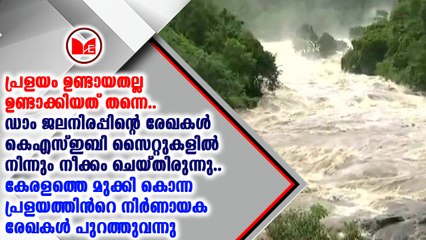 കേരളത്തെ മുക്കിയ  പ്രളയത്തിൻറെ നിർണായക രേഖകൾ പുറത്തുവന്നു