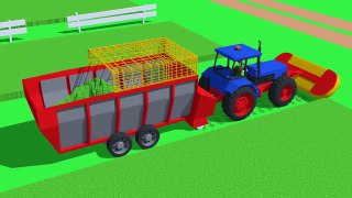 #Farmer field of mowing grass - Food for cows | Farmer tond l'herbe | le Tracteur de la Nourriture pour les Vaches