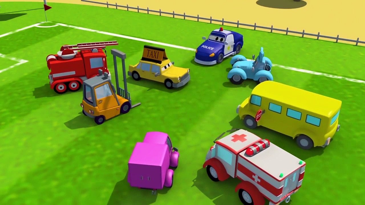 Les Bébés Voitures !  Le Match de Football - La Ville des Voitures   Dessin animé pour enfants