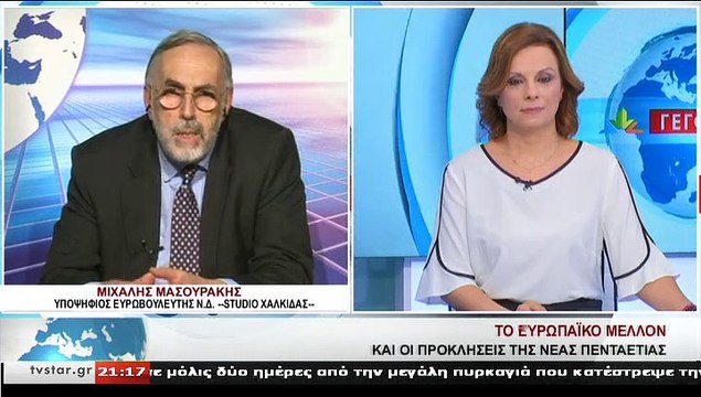 Ο υποψήφιος ευρωβουλευτής με το Ν.Δ.., Μ. ΜΑΣΟΥΡΑΚΗΣ, στο Star Κεντρικής Ελλάδας