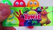 4 Color Play Doh Ice Cream Cups PJ Masks Kitties Surprise Toys Learn Colors Yowie Surprise Eggs