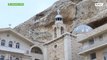 Russian worshipers visit ancient Orthodox monastery in Maaloula, Syria, before Easter