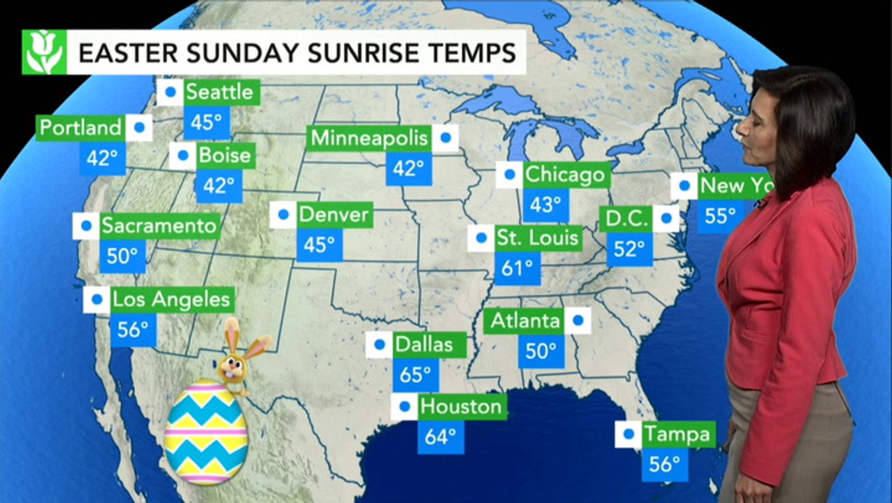 Easter Sunday: Unsettled conditions in store for Northeast, interior West