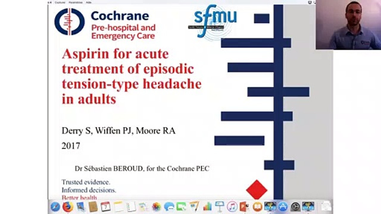 PEARLS : Aspirin for acute treatment of episodic tension-type headache in adults