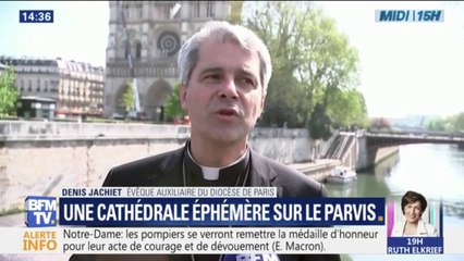 Download Video: Notre-Dame : une cathédrale éphémère sera construite sur le parvis