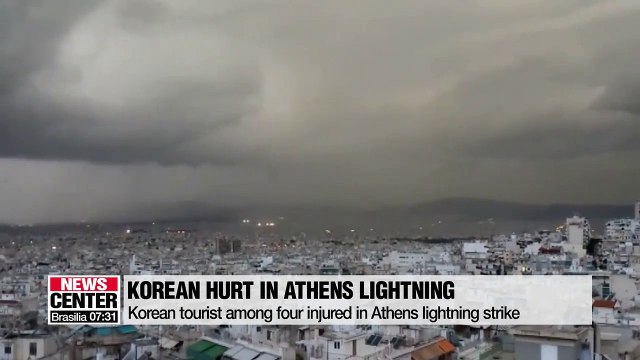 South Korean tourist among four injured in Athens lightning strike