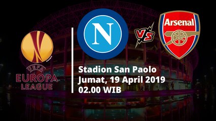 Jadwal Pertandingan Perempat Final Leg Final Liga Eropa, Napoli Hadapi Arsenal, Jumat (19/4)