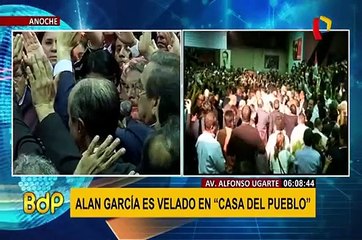Impiden ingreso de arreglos florales de instituciones del Estado a velorio de Alan García