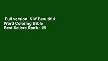 Full version  NIV Beautiful Word Coloring Bible  Best Sellers Rank : #5