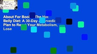 About For Books  The Hot Belly Diet: A 30-Day Ayurvedic Plan to Reset Your Metabolism, Lose