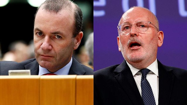 Frente-a-frente entre Weber e Timmermans