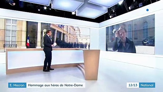 Notre-Dame de Paris : les pompiers reçus par Emmanuel Macron
