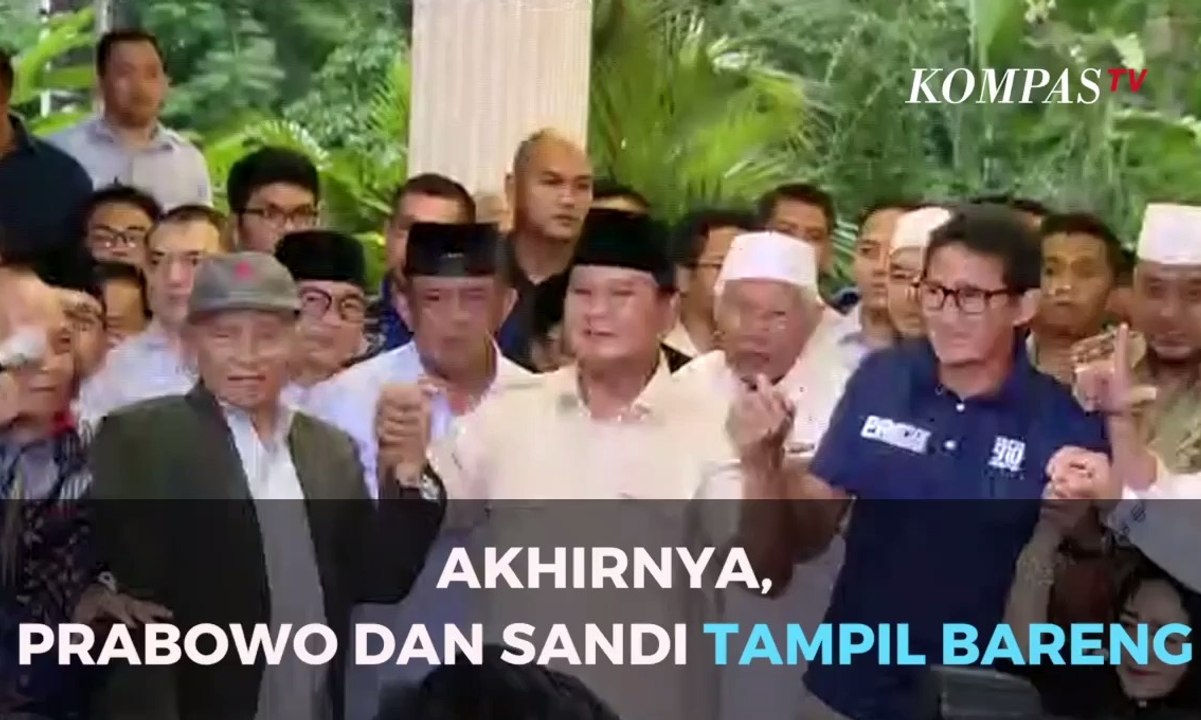 Akhirnya,  Prabowo dan Sandiaga  Tampil Bareng