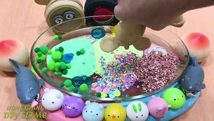 Mixing Random Things into Clear Slime !!! SlimeSmoothie Relaxing Satisfying Slime s