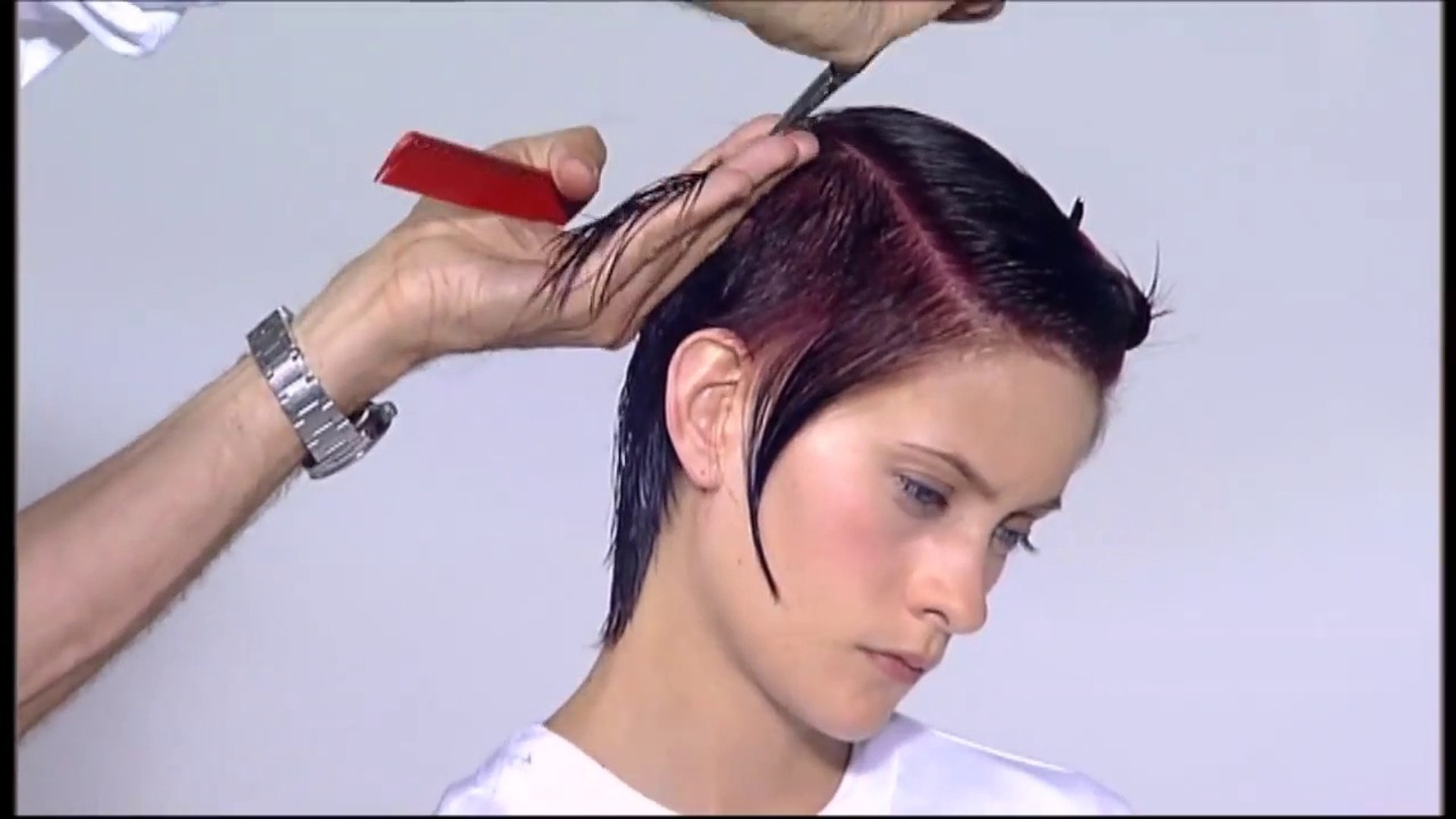 Vidal Sassoon Haircut Asymmetrical Pixie Haircut Tutorial